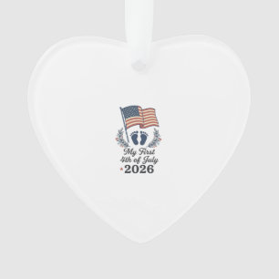 Adorno Mi Primer 4 de Julio 2026 Bebé Vintage Patriótico 