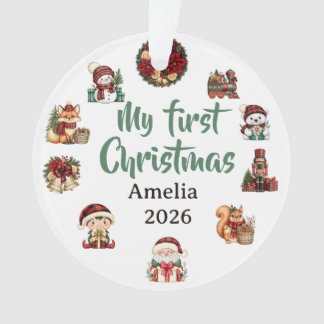 Adorno Mi Primer Navidad - Navidad Personalizada 