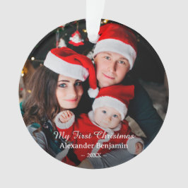 Adorno Mi primer Personalizado de fotos de la familia de 