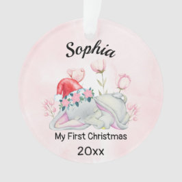 Adorno Mi primera Navidad 2023 personalizada Chica del be