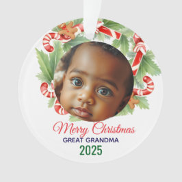 Adorno Mi primera Navidad 2025: Foto personalizada