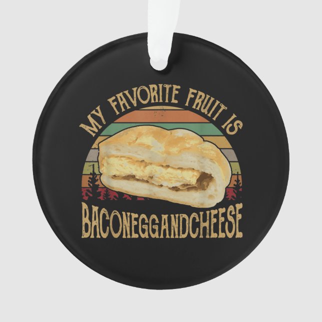 Adorno Mi Regalo Favorito De Bacon De Fruta Y De Queso (Anverso)