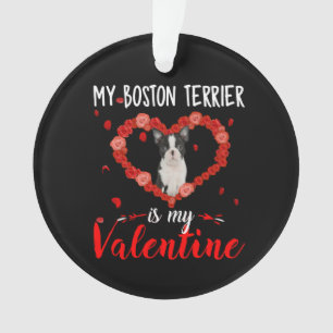 Adorno Mi Terrier De Boston Es Mi Bonito Regalo De San Va