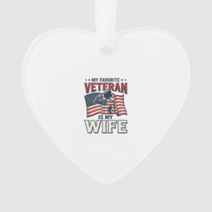 Adorno Mi Veterano Favorito Es Mi Esposa Camiseta Patriót