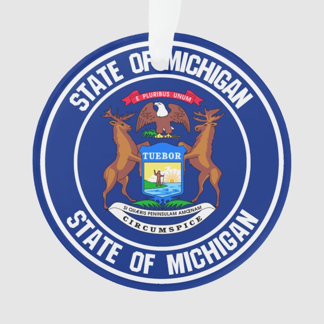 Adorno Michigan Round Emblem (Anverso)