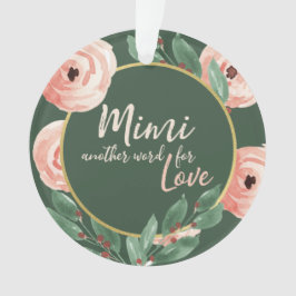 Adorno Mimi Love Floral Berry Rosa con foto