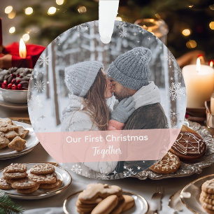 Adorno Minimalista nuestra primera Navidad juntos 2 fotos