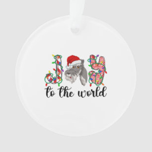 Adorno Ministra Schnauzer Navidades Mini Schnauzer Xmas