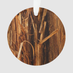 Adorno Mira de corteza de madera texturizada de cedro