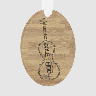 Adorno Mirada de madera de la forma del violín del arte