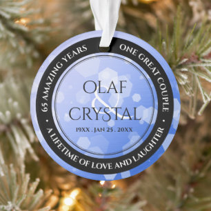 Adorno Moda 45° 51° 65° aniversario Boda Sapphire