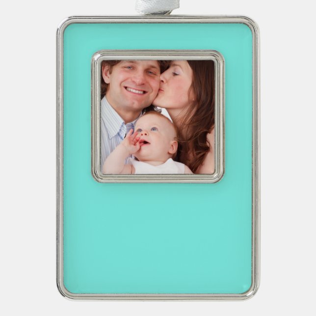 Adorno moda moderada monograma minimalista turquesa agua  (Anverso)