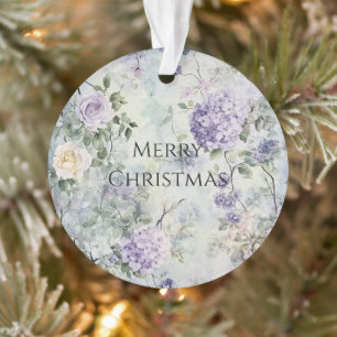 Adorno Moda Purple Lavender Crema Rosa Floral