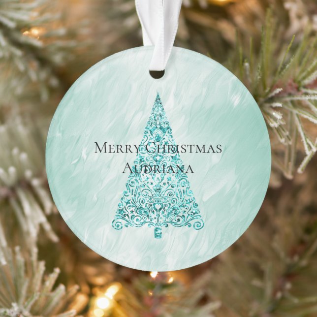 Adorno Moda Purpurina de árbol de navidad de Casa Blanca (Árbol)
