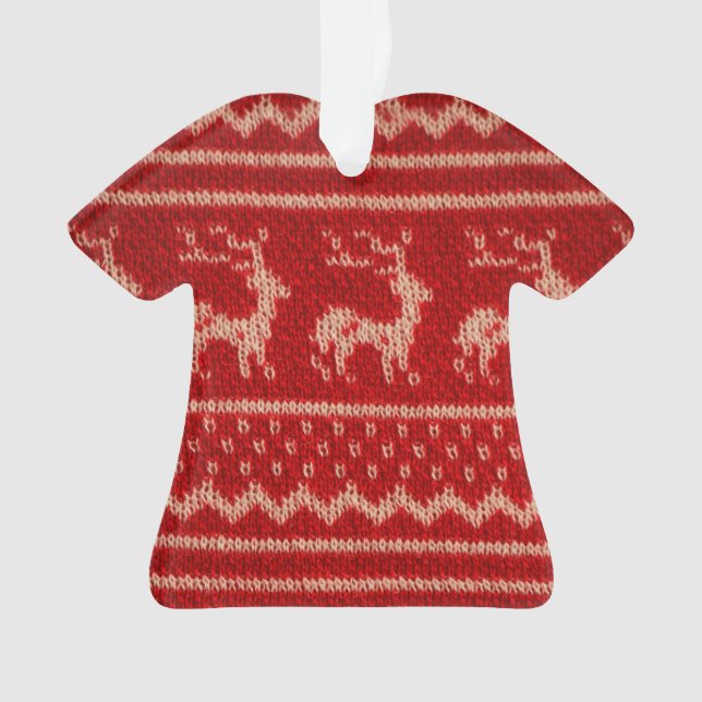 Adorno Modelo feo del suéter del navidad (Anverso)