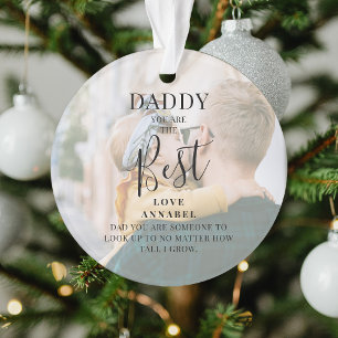 Adorno Moderna 'DADDY' 2 nombres de fotos y Navidades de
