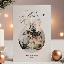 Adorno moderno minimalista de Feliz Navidad Foto