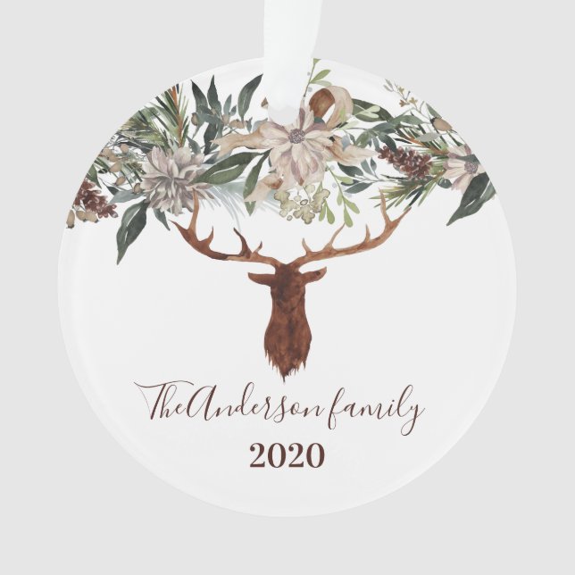 Adorno Moderno y rústico campo de follaje de vacaciones (Anverso)