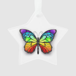Adorno Monarca de mariposa arcoiris
