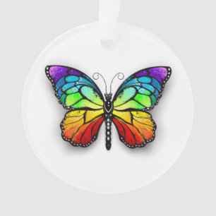 Adorno Monarca de mariposa arcoiris