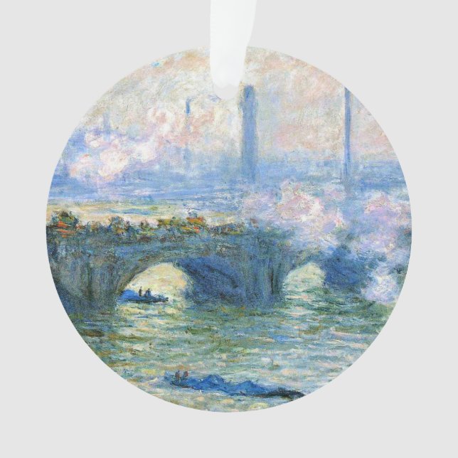 Adorno Monet - Puente de Waterloo, Londres, (Anverso)