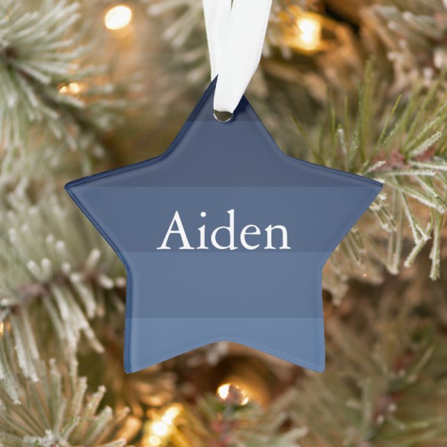 Adorno Monocromático azul (Árbol)