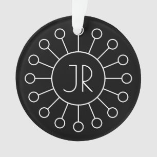 Adorno Monograma con el logotipo Guay Vintage Blanco y