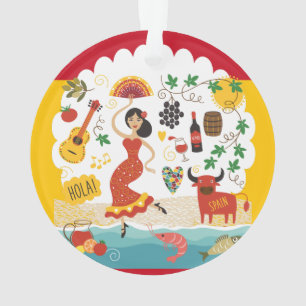 Adorno Monograma de ESPAÑA - ¡VEA ATRÁS!