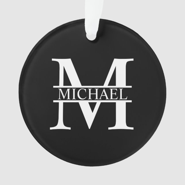 Adorno Monograma y nombre personalizados (Anverso)