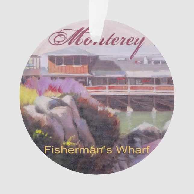 Adorno Monterey Fishermans Wharf Scenic California Coast (Anverso)