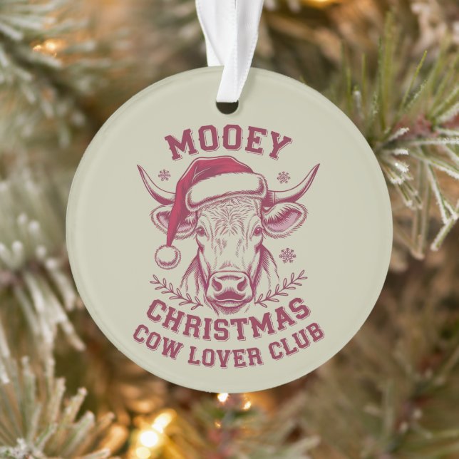 Adorno Mooey Navidades Western Cow Lover Club Xmas (Árbol)