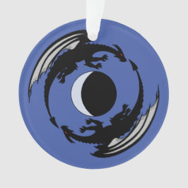 Adorno Moon Dragons Fantasy Design Ornament