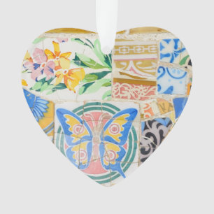 Adorno Mosaicos de Guell del parque