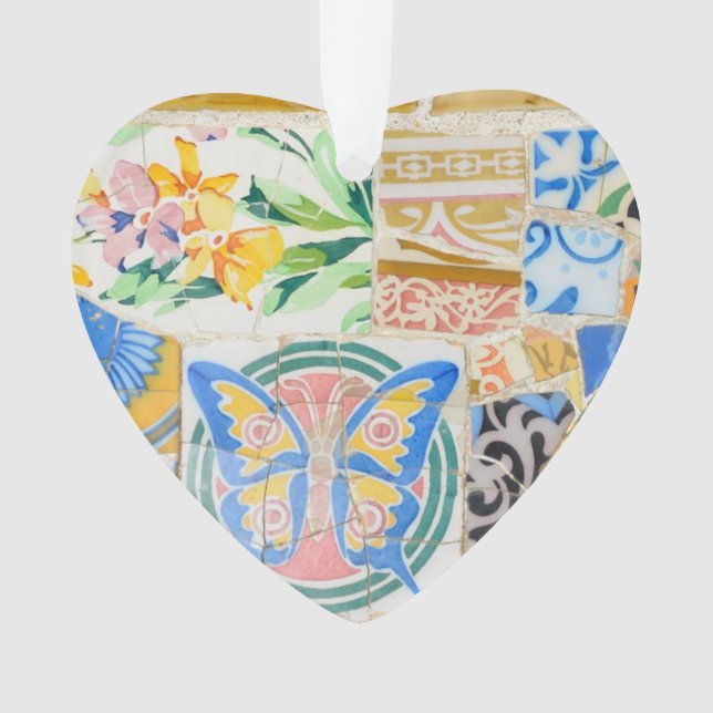 Adorno Mosaicos de Guell del parque (Anverso)