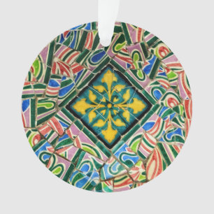 Adorno Mosaicos de Guell del parque