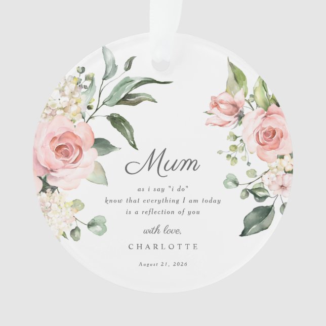 Adorno Mother Of The Bride Keepsake Ornament (Anverso)
