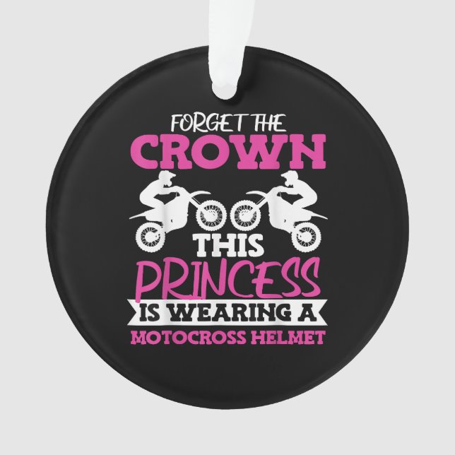 Adorno Motocross Dirt Bike Chica (Anverso)