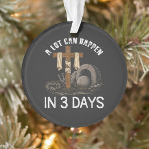 Adorno Mucho Puede Suceder En 3 Días Pascua Religioso