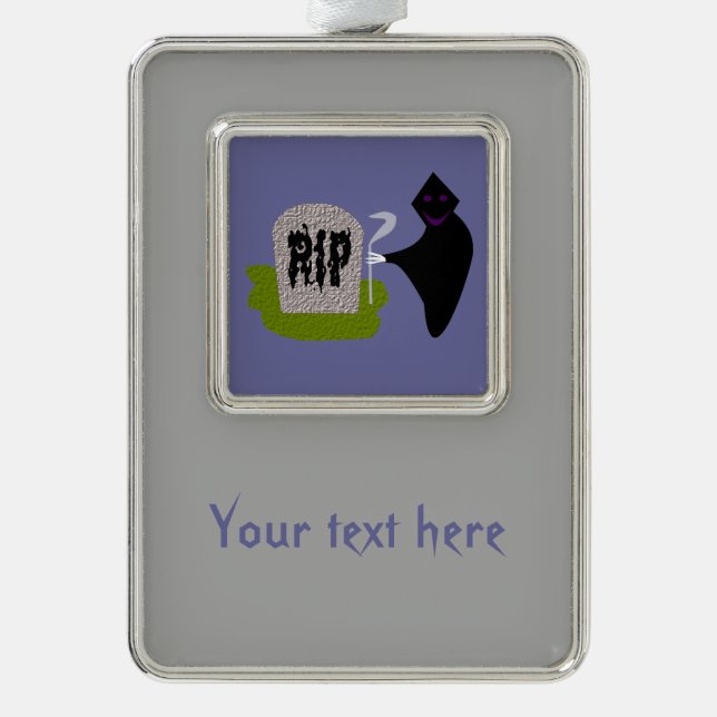 Adorno Muerte en el ornamento Personalizado del cementeri (Anverso)