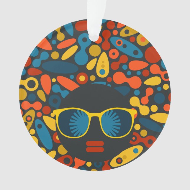 Adorno Mujer de cabeza negra #1 (Anverso)