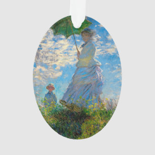 Adorno Mujer Monet Paraguas Impresionismo