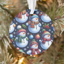 Muñeco de Nieve Festivo Acogedor