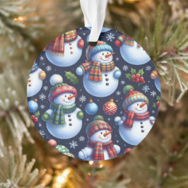Adorno Muñeco de Nieve Festivo Acogedor