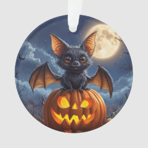 Adorno Murciélago de dibujos animados adorable posado en 