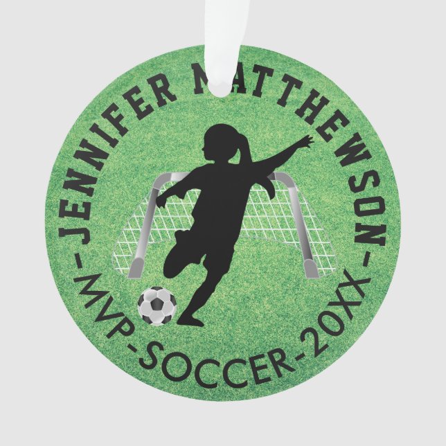 Adorno MVP Soccer ⚽ Player - Chica (Anverso)