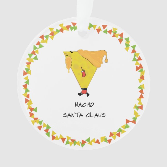 Adorno Nacho Santa con chile (Anverso)