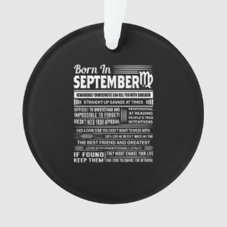 Adorno Nacido en septiembre virgo regalo de cumpleaños di