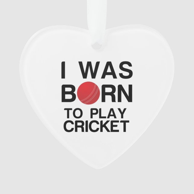 ADORNO NACIÓ PARA JUGAR A CRICKET (Anverso)