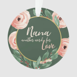 Adorno Nana Love Floral Berry Rosa con foto