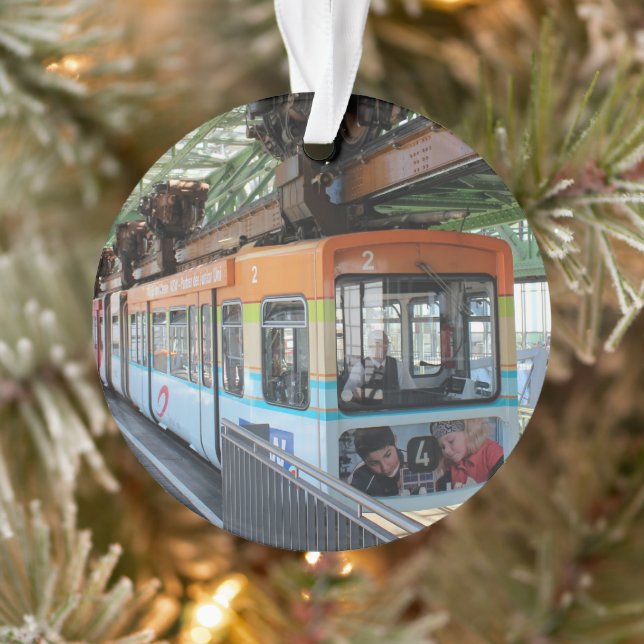 Adorno Naranja Blue Wuppertal Floting Train (Árbol)